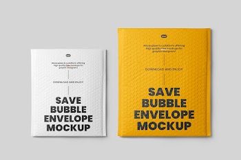 Free Big Bubble Envelopes Mockup