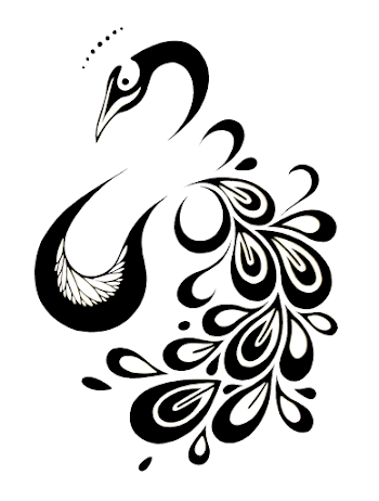 Free Black And White Peacock Designs, Download Free Clip Art, Free ...