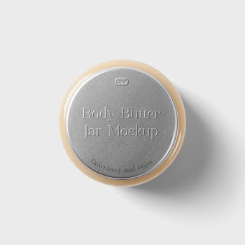 Free Body Butter Jar Mockup