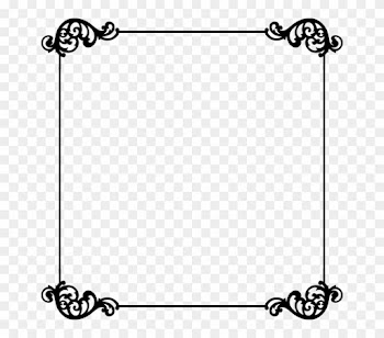 Free Border Templates - Black Swirl Border Square