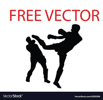 free boxing sport silhouettes