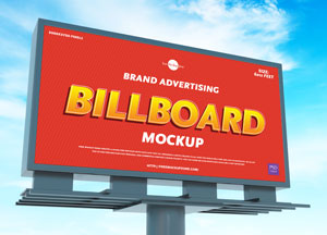 Free Brand Advertising Billboard Mockup brand advertising billboard kup 