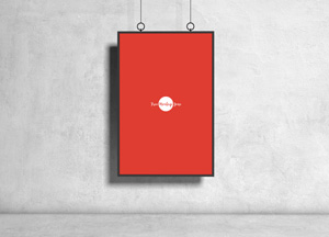 Free Brand PSD Poster Mockup Design 