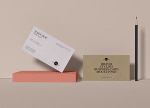 Free Brand Stylish Business Card Mockup PSD 2019 brand stylish business card mocklp psd 