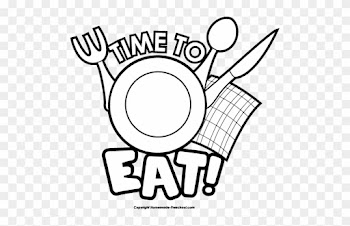 Free Breakfast Clipart Black And White Image - Breakfast Food Clip Art Black And White