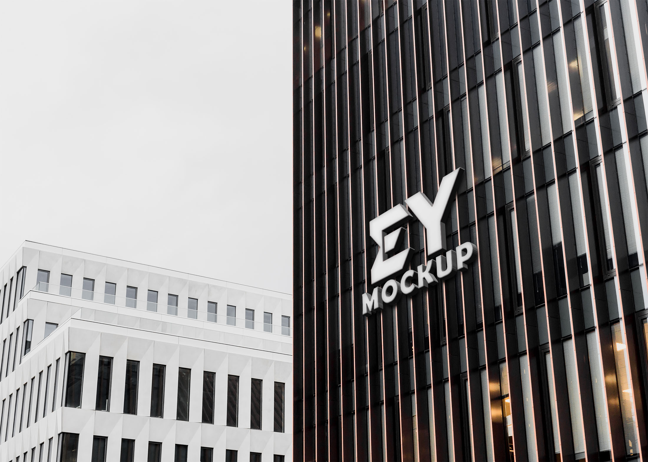 Free: Concreate Building Facade Mockup - nohat.cc