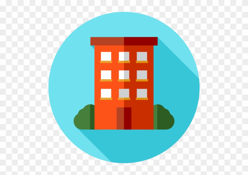 Free Buildings Icons - Building Flat Icon Png