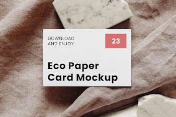 Free Business Card on Stones Mockup