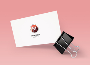 Free Business Card with Clip Mockup PSD m mockup 
