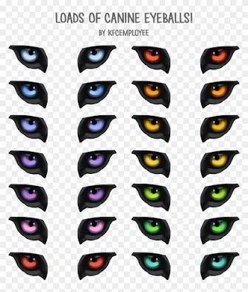 Free Canine Or Wolf Eyes Png And Psd By Chickenbusiness - Wolf Eye Clip Art