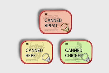 Free Canned Food Mockup