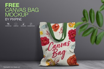 Free Canvas Bag Mockup