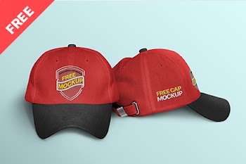 Free Cap Mockup with Embroidery Effect free mockup free cap kup free 