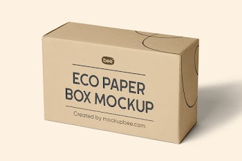 Free Cardboard Box Mockup