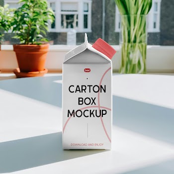 Free Carton Packaging Mockup