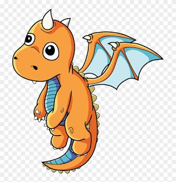 Free Cartoon Baby Dragon Clip Art - Baby Dragon Clipart