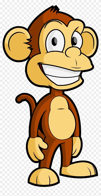 Free Cartoon Monkey Vector Clip Art - Monkey Vector Png