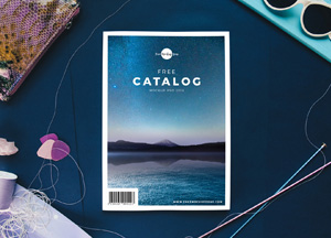 Free Catalog Title Mockup PSD 2018 free catalog 