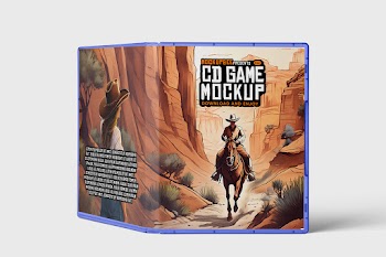 Free CD Game Box Cover Mockup