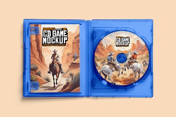 Free CD Game Box Mockup