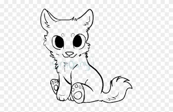 Free Chibi Again By P Ckyy On - Cute Chibi Wolf Drawing