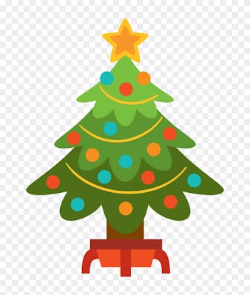 Free Christmas Border Clipart - Merry Christmas Tree Png