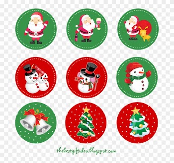 Free Christmas Cake Topper Printable - Free Printable Stickers Christmas