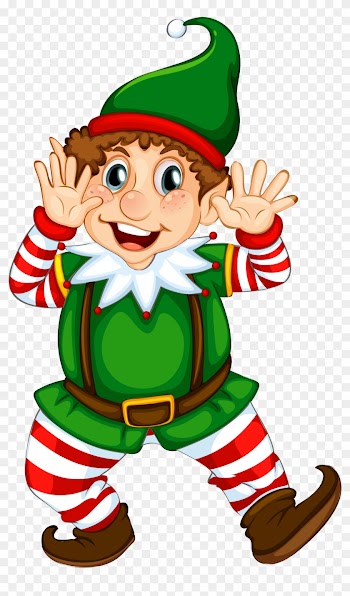 Free Christmas Clip Art Transparent Background - Lutin Du Pere Noel