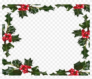 Free Christmas Holly Transparent Background - Holiday Border Transparent Background