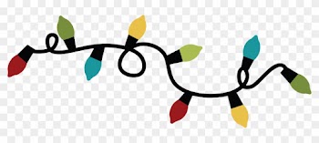 Free Christmas Lights Clipart - Strand Of Christmas Lights