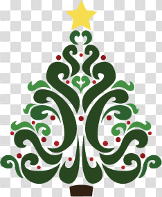 Free Christmas Tree Clipart - would make a great rug hooking ...