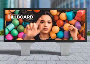 Free City Billboard Mockup For Advertisement billboard 