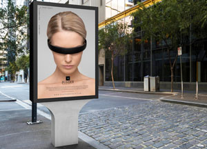 Free City Outdoor Billboard Poster Mockup Design 