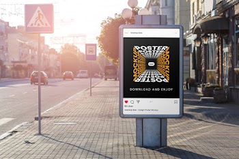 Free Citylight Poster Mockup