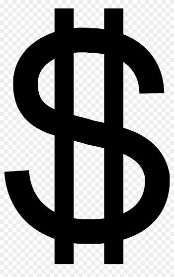 Free Clip Art Of Money - Double Barred Dollar Sign