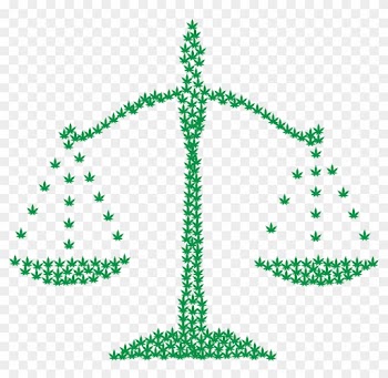 Free Clipart Of A Cannabis Marijuana Pot Leaf Scale - Balance Marijuana