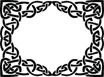 Free Clipart of a celtic rectangle frame border design element in ...