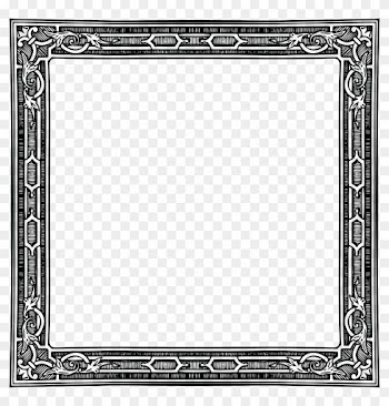 Free Clipart Of A Classic Styled Frame In Black And - Thick Border