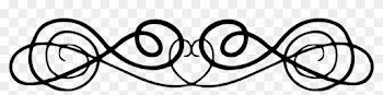Free Clipart Of A Fancy Black And White Heart And Swirl - Vintage Symbol Png