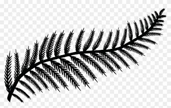 Free Clipart Of A Fern Leaf - Black And White Leaf