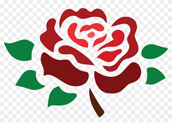 Free Clipart Of A Fully Bloomed Red Rose - Stylised Rose