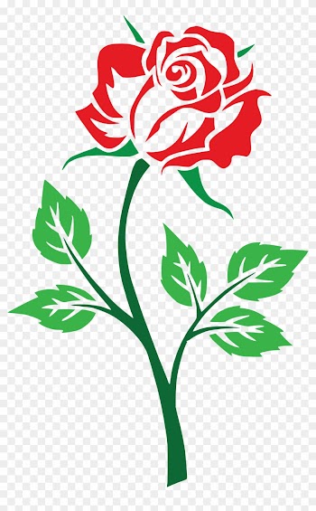 Free Clipart Of A Red Rose - Free Rose Svg File