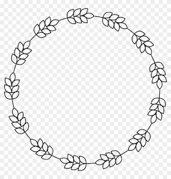 Free Clipart Of A Round Border Of Barley - Round Border Transparent Background