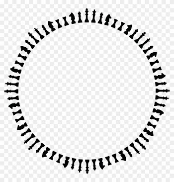 Free Clipart Of A Round Frame Of Chess Pieces In Black - Woman Silhouette Transparent Background