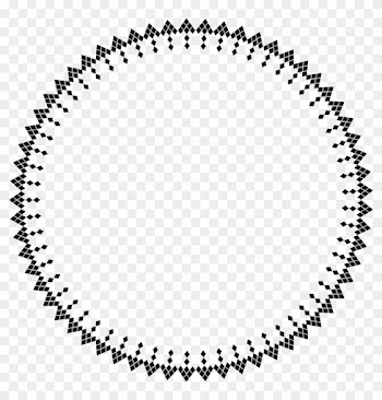 Free Clipart Of A Round Geometric Frame - Circle Frame .png
