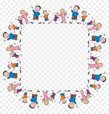 Free Clipart Of A Square Frame Made Of Stick Family - Cadre Solidarité