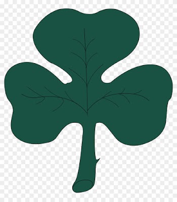 Free Clipart Of A St Paddy's Day 4 Leaf Clover Shamrock - Jpg Clipart