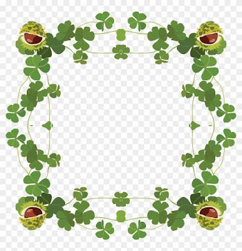 Free Clipart Of A St Patricks Day Border Of Shamrock - Free St Patrick's Day Border