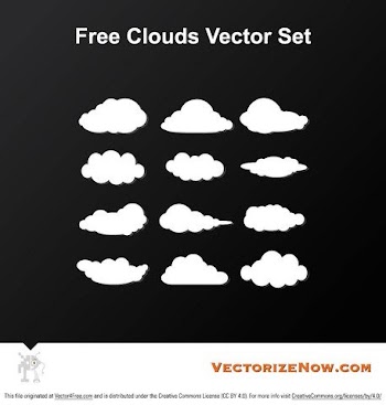 Free Cloud Vector Set
