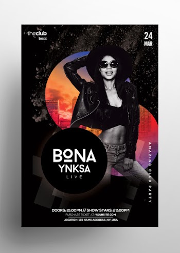 Free Club Alternative PSD Flyer Template